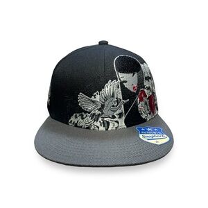 Tokidoki Snapback Cap Hat TKDK Asian Girl w/ Tanchozuru Japanese Crane Rare NWT